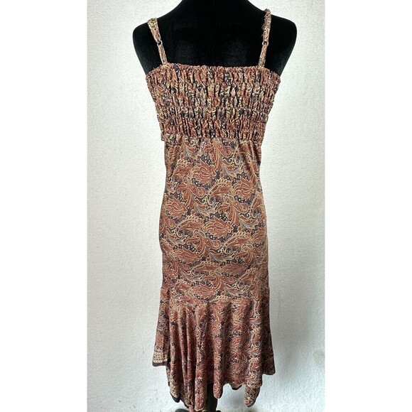 India Boutique Paisley Midi Dress Size Small Sleeveless Boho Sundress Western - Picture 2 of 16